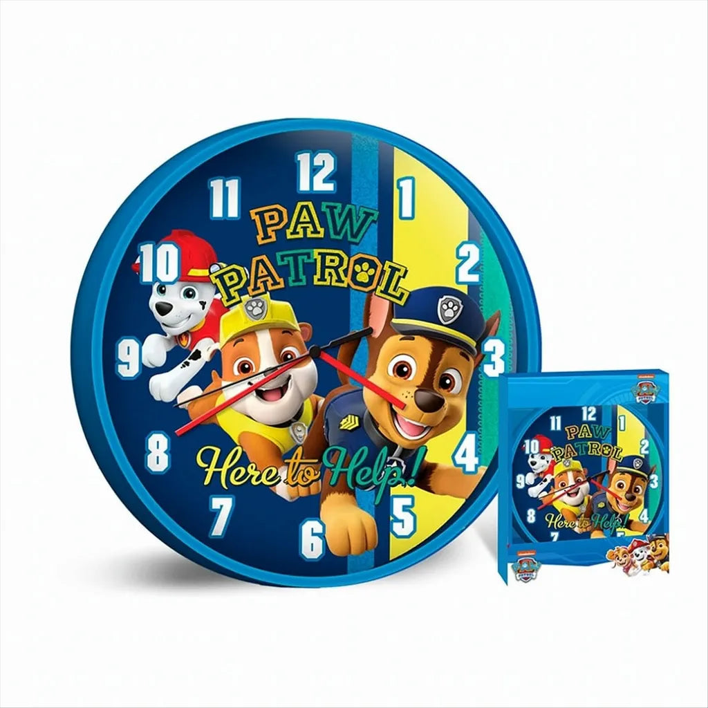  Nickelodeon Wanduhr Pfote Patrouille Jungen 25 Cm Blau