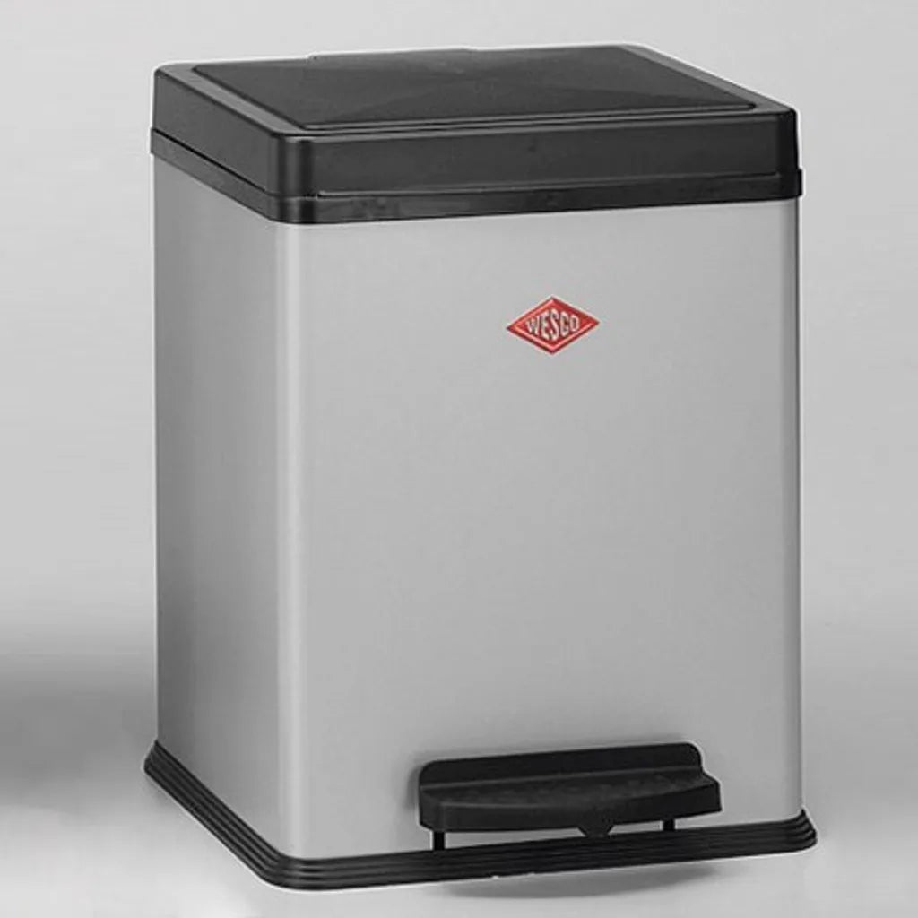  WESCO Treteimer Ökosammler 2x10ltr. 43cm Silber