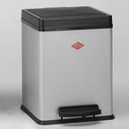  WESCO Treteimer Ökosammler 2x10ltr. 43cm Silber