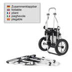  Andersen Shopper Royal Alu Klappbar Mit Metallspeichen-Rad Ø 25 Cm Und 45 Liter Tasche Wismar Silbergrau Mit Kühlfach