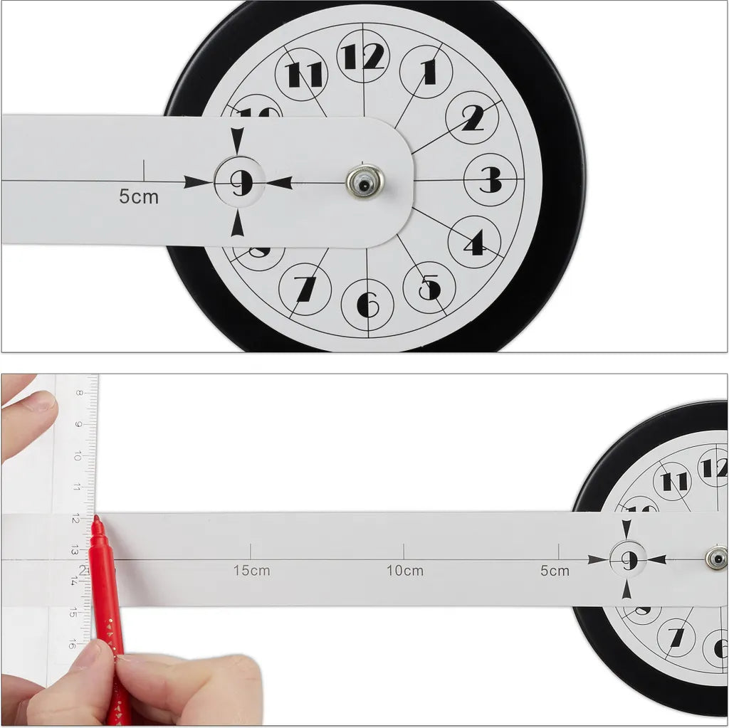  Relaxdays DIY Wanduhr Mit 3D-Zahlen