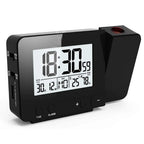  Projektionswecker Für Schlafzimmer, Digitaler Wecker Mit Großer LED-Anzeige Und Dimmer, 180 °Projektor, USB-Ladegerät, 12/24 H, Sommerzeit, Schlummer, Schreibtischwand-Deckenuhr Für ältere Kinder