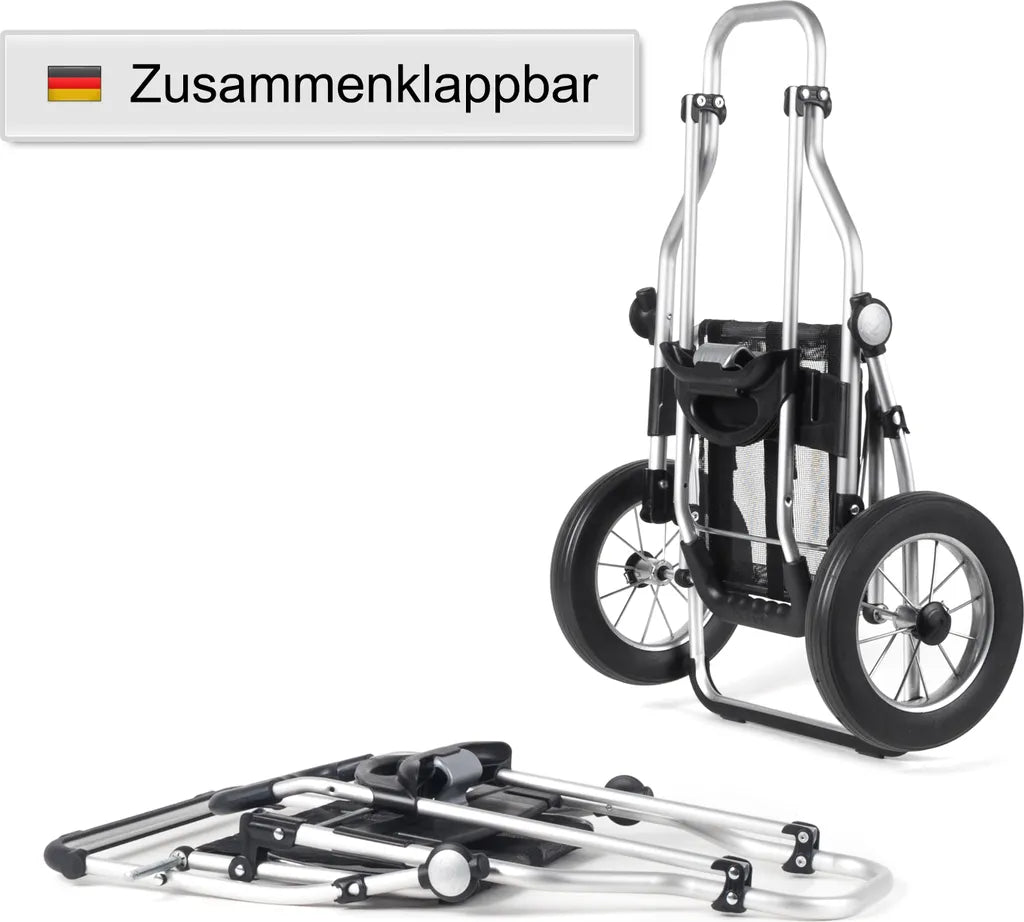  Andersen Shopper Royal Alu Klappbar Mit Metallspeichen-Rad Ø 25 Cm Und 49 Liter Tasche Senta Schwarz