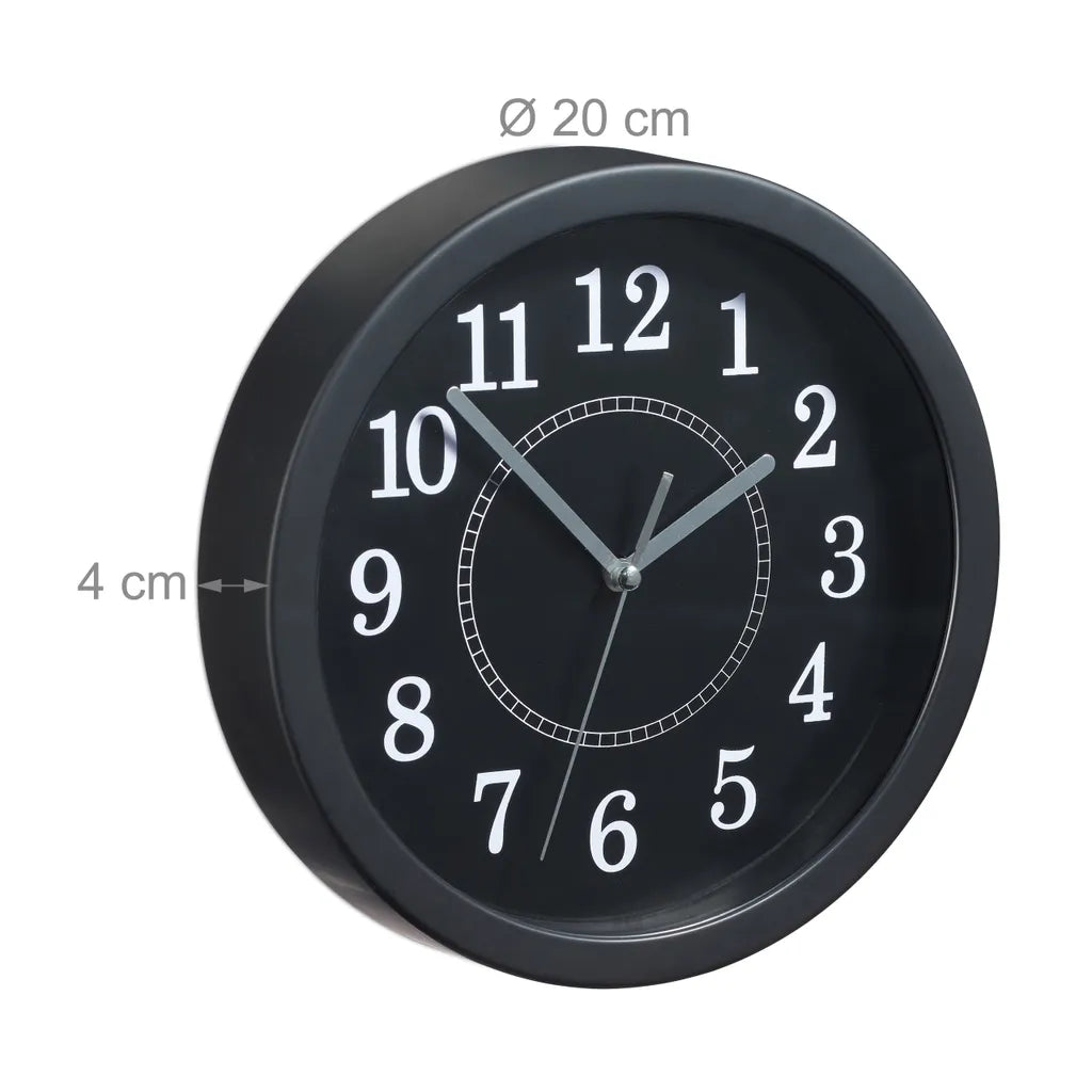  Relaxdays Wanduhr Rund 20cm