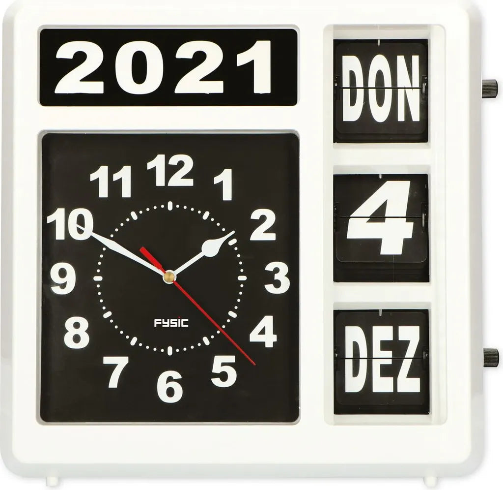  Fysic FK-247DE - Große Deutsch Sprachige Analoge Uhr