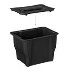  Relaxdays Biomülleimer Küche 5 L Schwarz