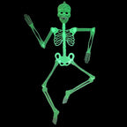  Halloween Hängende Leuchtende Skelett-Dekorationen, Ganzkörper-Glow-in-the-Dark-Skelett Für Halloween-Party-Dekorationen Im Freien, Hof, Garten, Hängende Ornamente, Requisiten