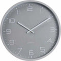  TWOJ PASAZ Wanduhr, Rund 30 Cm, Hellgrau, Analog, 12-stellig, Klassisch, Kunststoff, Zum Aufhängen
