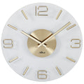  Atlanta 4514/9 Wanduhr Quarz Analog Glas Golden Rund