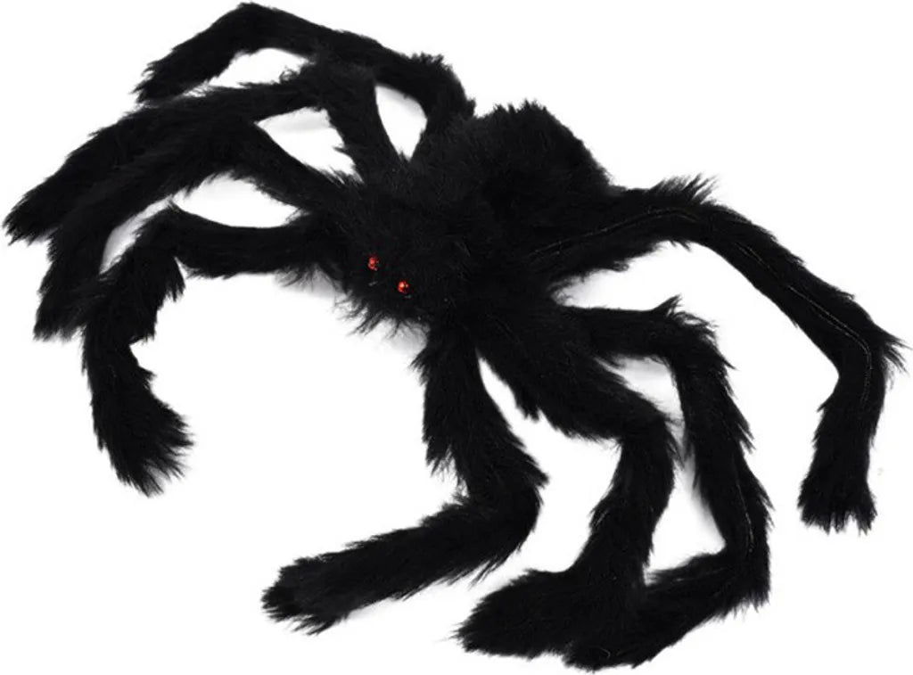  150cm Riesen Spinne Tarantula Plüsch Schwarz Halloween Deko Geisterhaus Horror