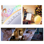  Lichtwecker LED Wake Up Light, Wecker Mit Sonnenaufgangssimulation, Tageslichtwecker FM Radio Wecker Mit Licht 7 Farben, 7 Wecktöne Wecker Kinder Alarm Clock Digital Uhr Nachtlicht Nachttischlampe [Energieklasse A++]