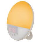  Silvergear® Lichtwecker | Dimmbar Wake Up Licht | Mit 30 Helligkeitsstufen , 6 Lichtfarben Und Verschiedene Natürliche Alarmtöne | Weiß