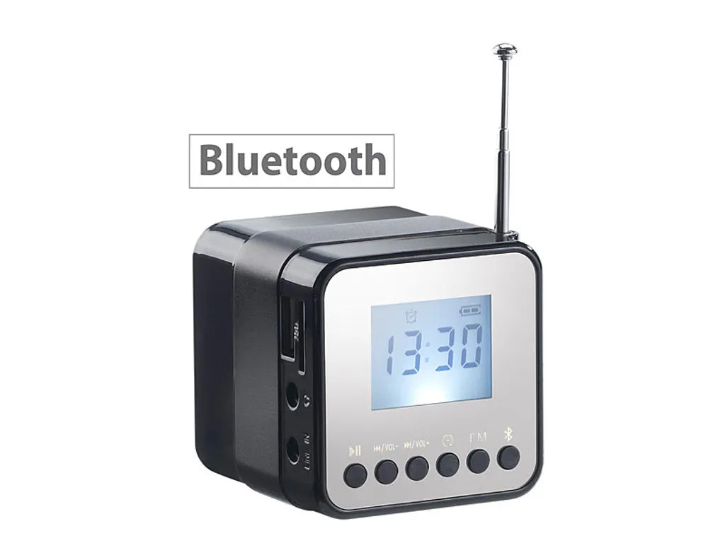  Auvisio Radiowürfel Mini-MP3-Station MPS-560.cube Mit Bluetooth Radio Wecker