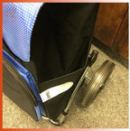  Andersen Einkaufstrolley Royal Sondermodell Aus Stahl Mit Metallspeichenrad 25 Cm Und 45 Liter Einkaufstasche Wismar Schwarz/blau Mit Kühlfach