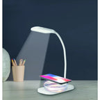  MAXXMEE LED-Tischleuchte Mit Wireless Charging - 3 Farbtemperaturen LED Tischleuchte Tischlampe Lampe USB Leuchte Wireless Touchfunktion Leselampe