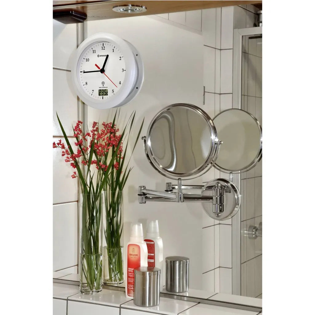  Bresser MyTime Bath Weiß Funk-Baduhr
