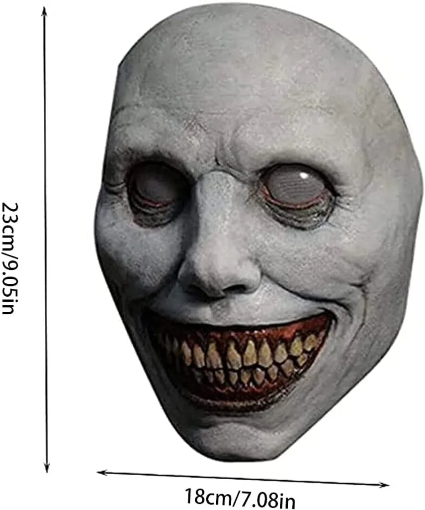  Gruselige Halloween-Maske Für Erwachsene, Lächelnde Dämonen-Maske, Gothic-Halloween-Horror-Masken, Gruselige Halloween-Kostüm-Requisiten Für Halloween, Karneval, Party, Cosplay