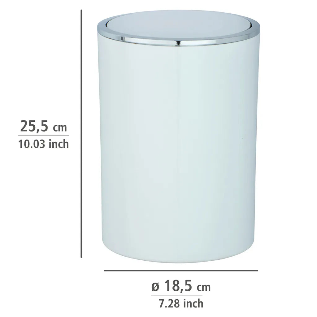 Wenko Schwingdeckeleimer Inca White