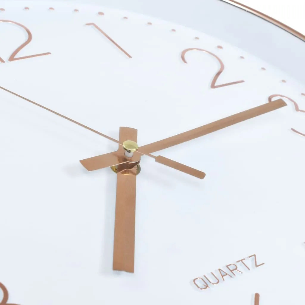  VidaXL Wanduhr 30 Cm Rotgold