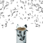  Relaxdays 10 X Party Popper 40 Cm Silber