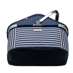  Kühlkorb Isolier Einkaufskorb Navy AHOI + 3 Kühlakkus - Blau Navy