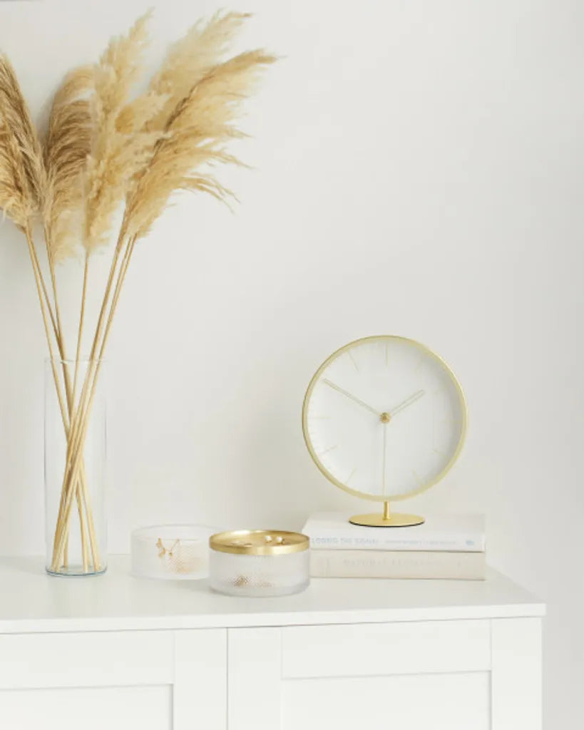  Umbra INFINITY Clock Uhr Wanduhr Standuhr Gold