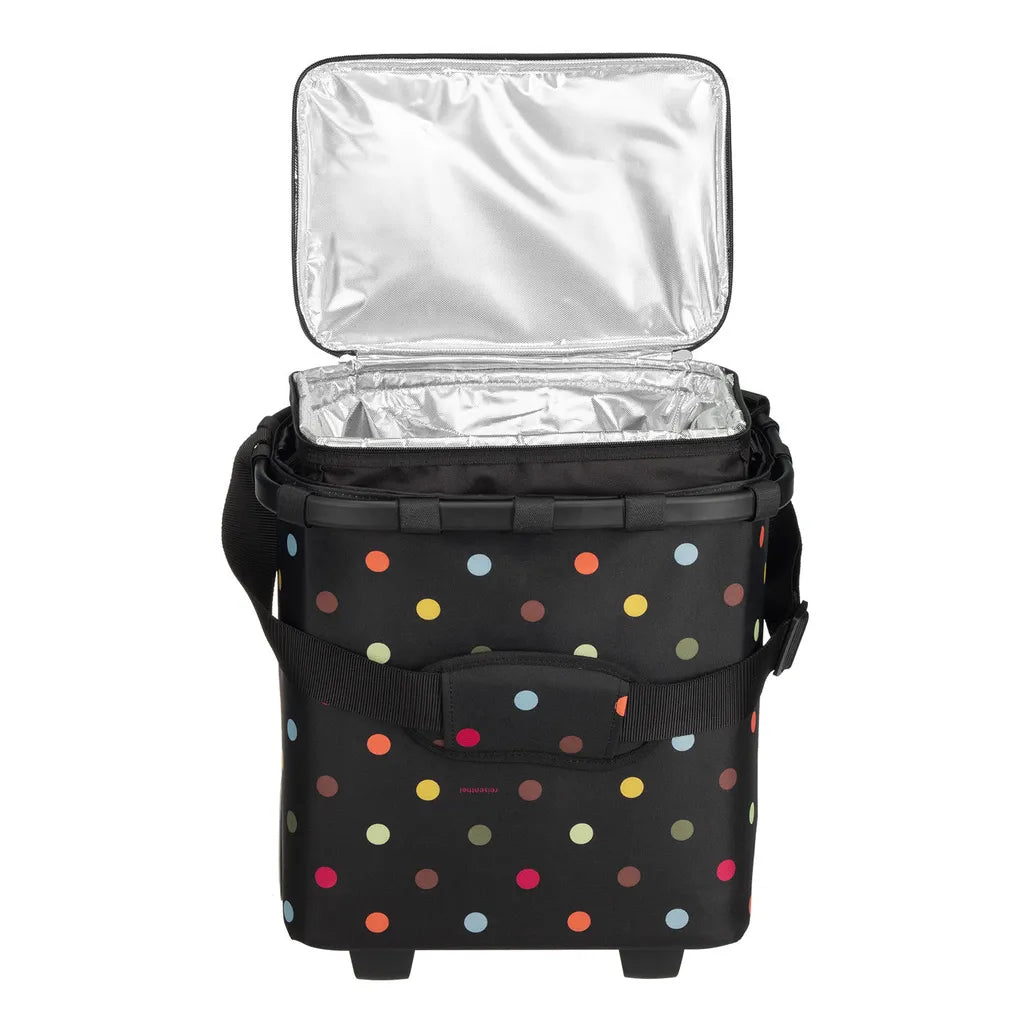  Reisenthel Carrycruiser Black Dots + Cover + Anndora Kühlbox 32 L Schwarz - Schwarz-gepunktet