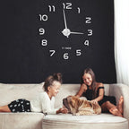  Relaxdays DIY Wanduhr Mit 3D-Zahlen