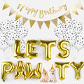  23PCS Haustier Hund Geburtstag Set, Hunde Geburtstag Deko, Happy Birthday Ballons Set Geburtstag Dekoration Zubehör Für Hund Katze