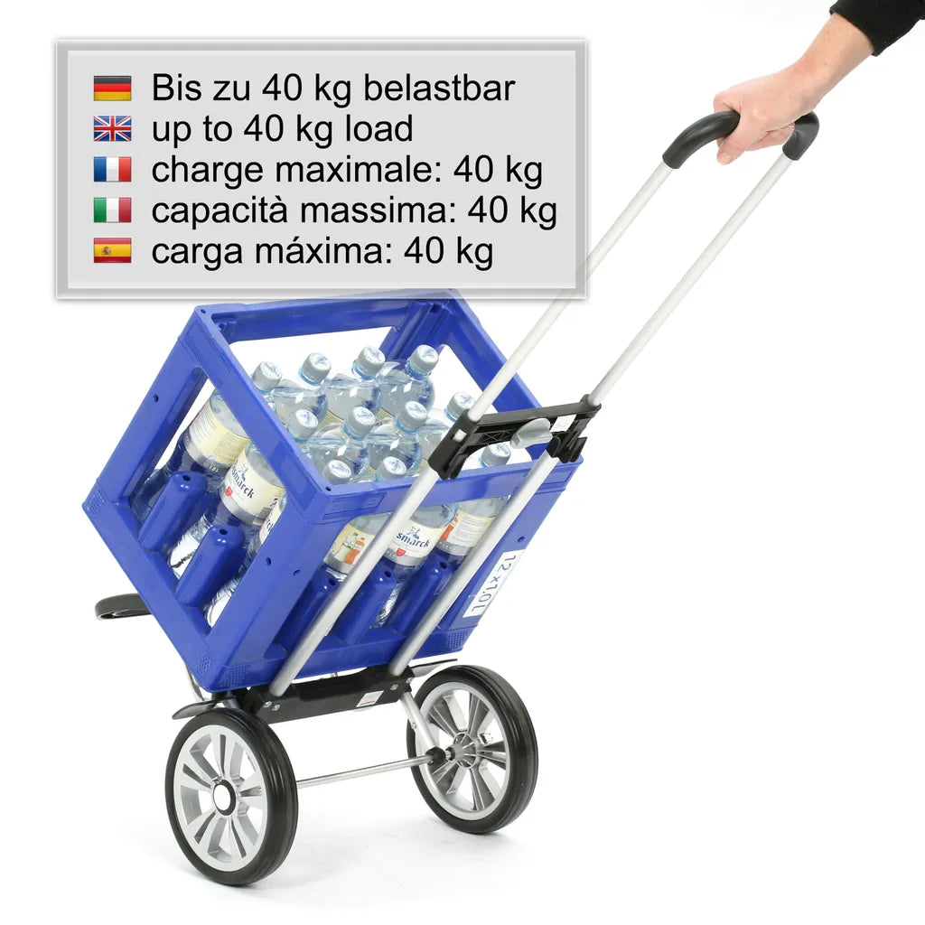  Andersen Shopper Alu Star Höhenverstellbar Mit Rad Ø 20cm Und 47 Liter Tasche Mara Schwarz