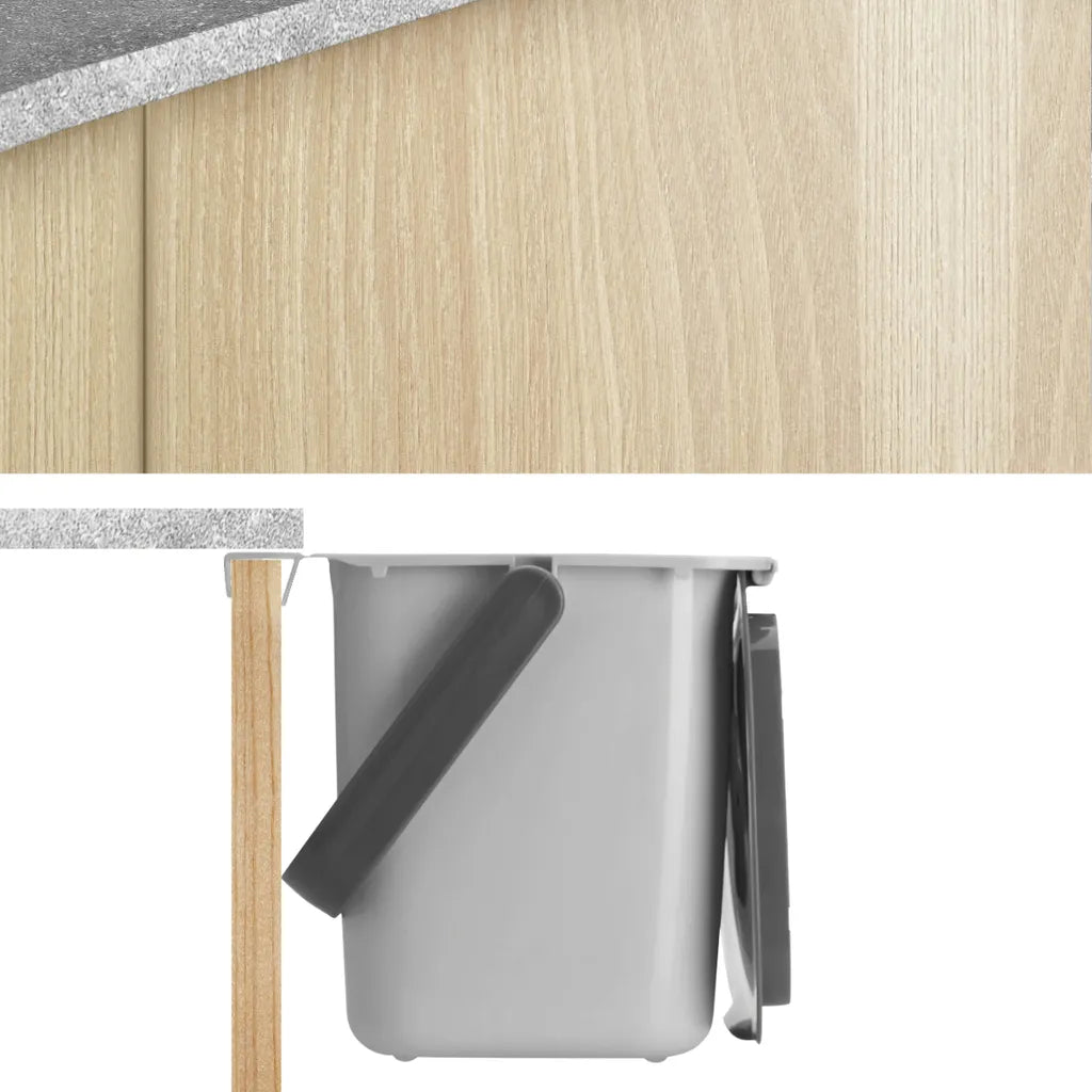  MetaltexAbfallbehälter Bin Tex Mit Deckel 4l Grau, Grau