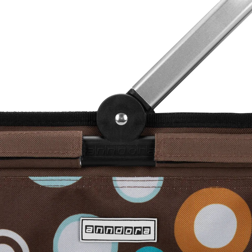  Anndora Einkaufskorb - Henkelkorb Faltbar Stabil Bis 15 Kg(22 Liter) - Dunkelbraun