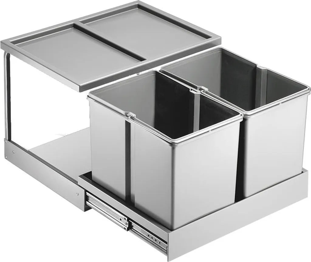  Naber Double Shorty Plus. Abfallsammler, Anthrazit. - Mülleimer