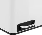  SONGMICS Mülleimer 54L Treteimer Mit 3 Fächern 3 X 18L Abfalleimer Softclose Mülltrennsystem Mit Fußpedalen Weiß LTB54WT