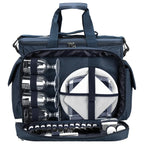  Picknicktasche Kalt Warm Isolierung 4 Personen 32 Teile Zubehör - Maritim