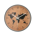  Wanduhr Quid Weltkarte Kunststoff 30 Cm