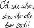 20 SERVIETTEN 3 Lg. " OH WIE SCHÖN DAS IHR ALLE HIER SEIT " HOCHZEIT JUBILÄUM