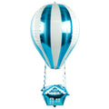  1 Folienballon Ballonfahrt Heißluftballon Fahrt Blau 35" Ca 88 Cm Ungefüllt Ballongas Geeignet