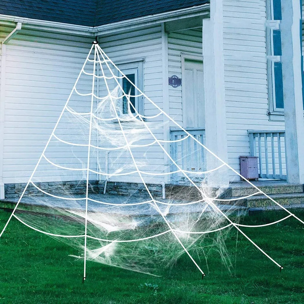  Halloween Spinnennetz Deko Set Halloween Party Gartendeko (7 X 5.5 M)