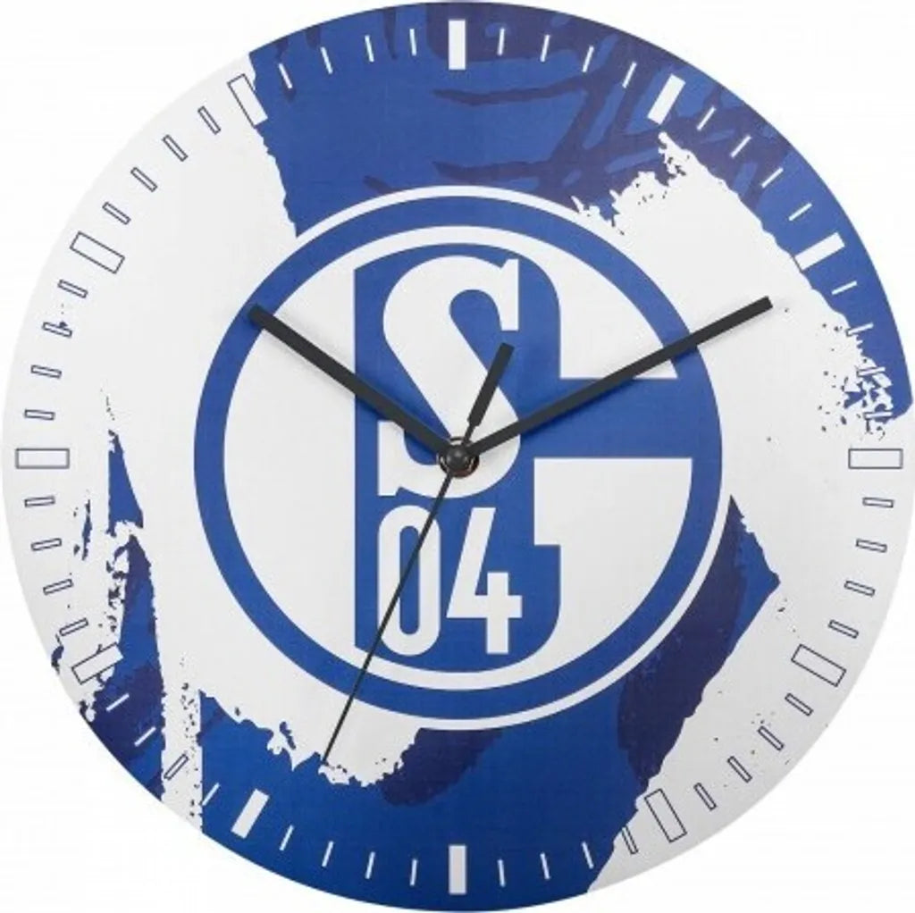  FC Schalke 04 S04 Wanduhr Königsblau
