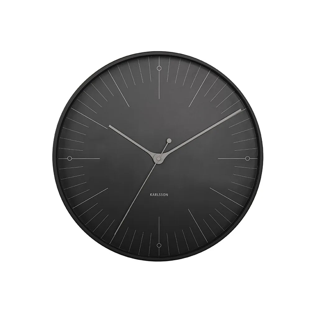 Karlsson Wall Clock Index Metal Black