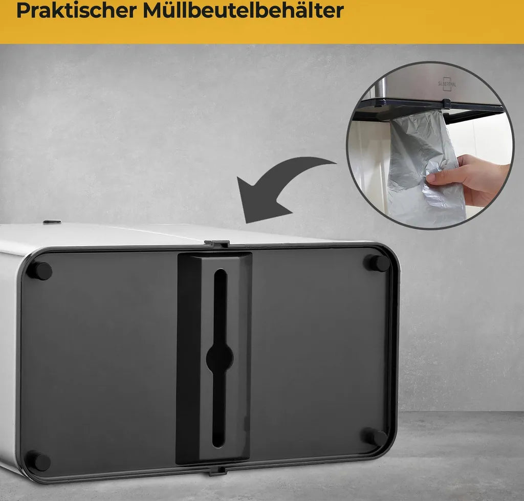  Silberthal Abfalleimer Biomülleimer Küche Edelstahl 3 Liter Innenbehälter