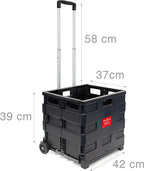  Relaxdays Einkaufstrolley Klappbar Bis 35kg
