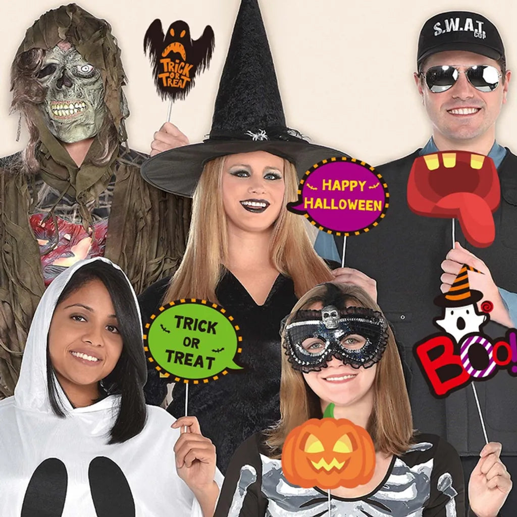 Halloween Kürbis Geist Deko Horror Deko Set Mit Mehr Als 32 Teilen(Kürbisart)
