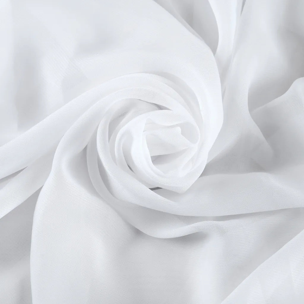  Chiffon-Vorhang Hochzeitsbogen Drapieren Stoff, Umweltfreundliche Zarte Textur Schön Hochzeitsdekorationen Im Freien （1 Panels，Weiß）
