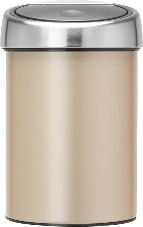  Abfalleimer Bad Kosmetikeimer Abfallsammler Abfallkorb Dunkelbeige 3 L BRABANTIA