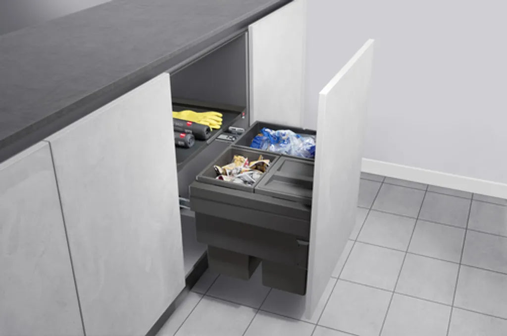 Hailo Abfallsammler 60cm Unterschrank Auszug CS Slide 60.3/54 Cargo Synchro 54 L