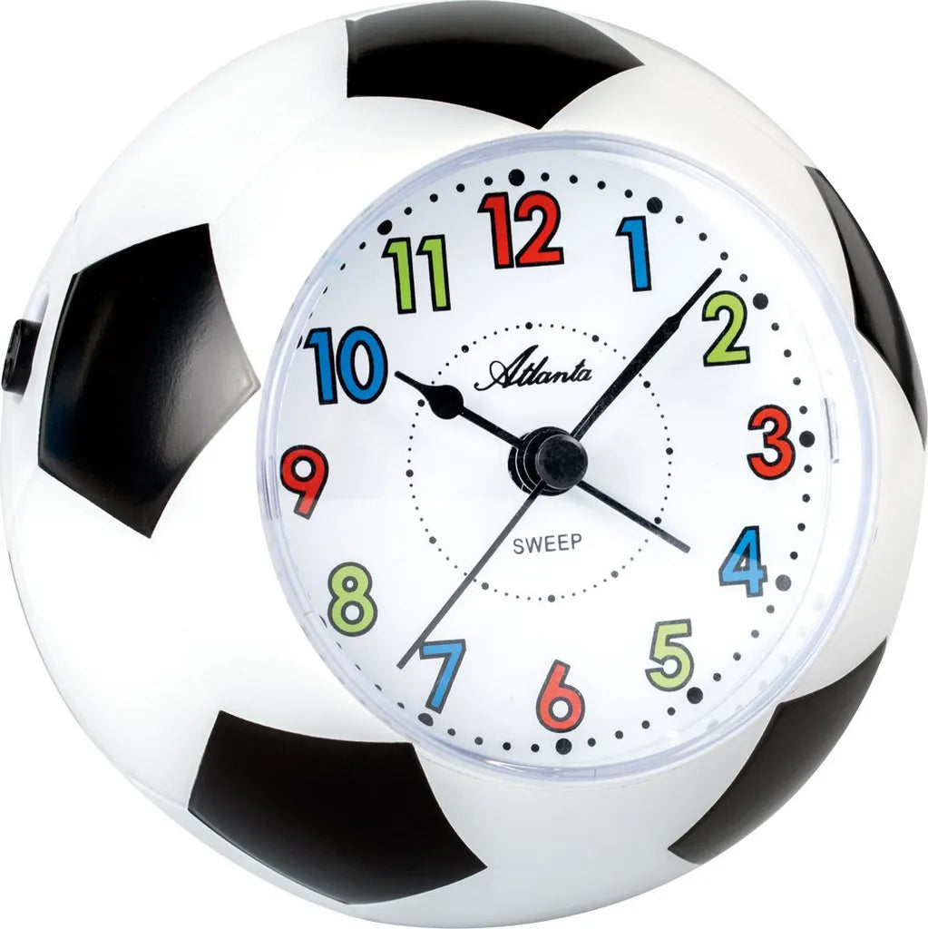  Atlanta 1199 Wecker Für Kinder Kinderwecker Fußball Fußballwecker Leise