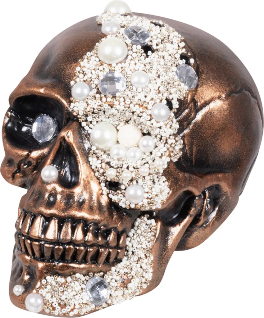 Boland Dekoration Totenkopf Mit Glück 21 Cm