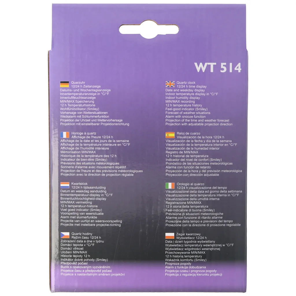  Technoline WT 514, AAA Micro, LR 03, 1,5 V, Schwarz, 70 Mm, 26 Mm, 101 Mm